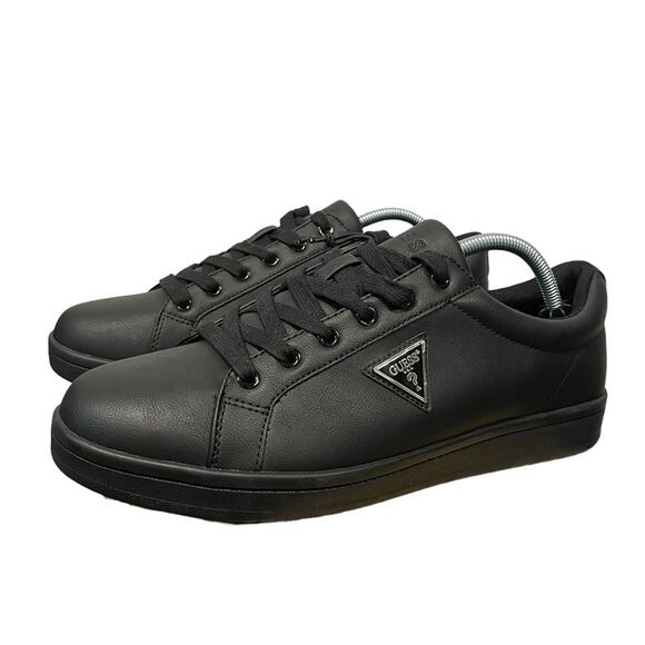 NWOB GUESS | Black Silea Triangle Low-Top Men’s Sneakers - Picture 7 of 12